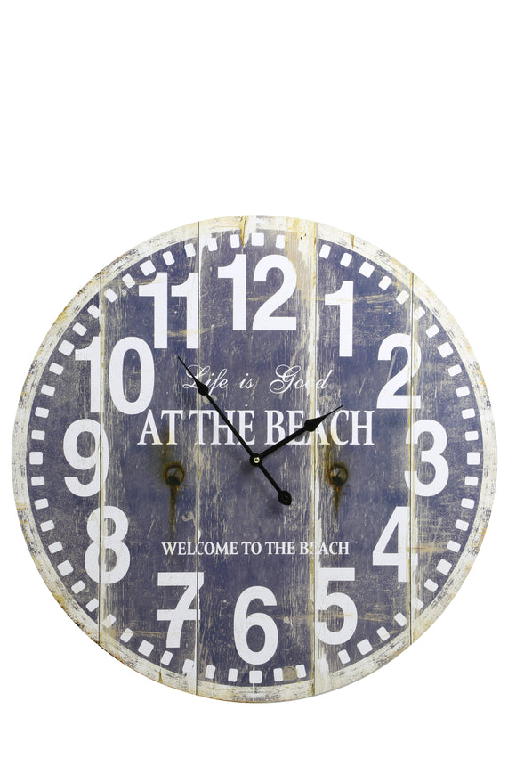 Light & Living At The Beach Wall Clock