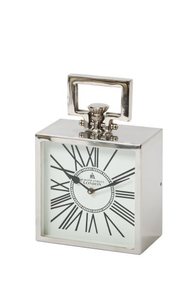 Light & Living White London Table Clock