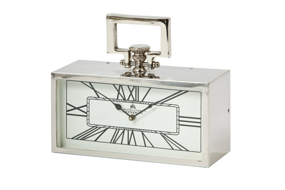 Light & Living White London Table Clock Short