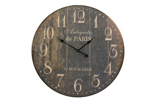 Light & Living Blue Paris Wall Clock