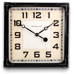 Pendulux Gas Station Clock Black