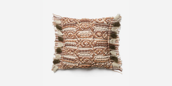 Loloi P0442 Brown/Ivory Pillow