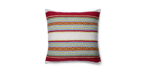 Loloi P0213 Indoor/Outdoor Red/Multi Pillow