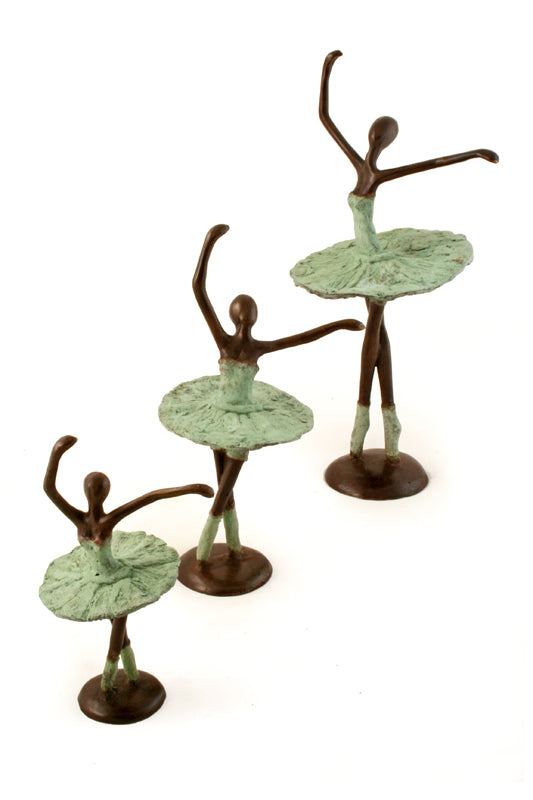 Burkina Faso Bronze Ballerina Sculptures