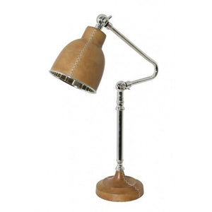 Light & Living Dex Leather Desk Lamp