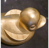 Gold Leaf Design Gilded Resin Duck