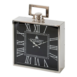 Light & Living Black London Table Clock Large