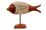 Mozambican Sandalwood River Fish Sculptures