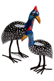 Handcrafted Guinea Hen Statues