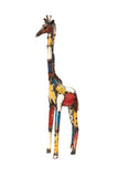 Colorful Recycled Oil Drum Giraffe Sculpture