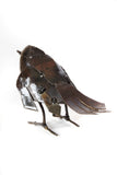 Small Recycled Metal Robin Sculpture