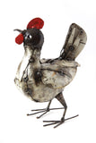 Small Recycled Metal Hen Sculpture