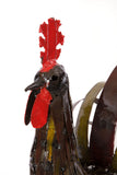 Large Recycled Metal Ruddy Rooster Sculpture