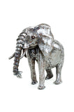 Kenyan Recycled Metal Baby Elephant Sculpture