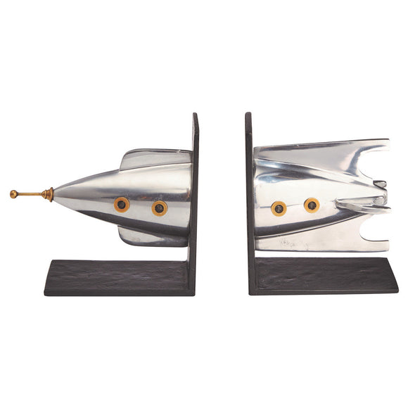 Pendulux Rocket Bookends Aluminum