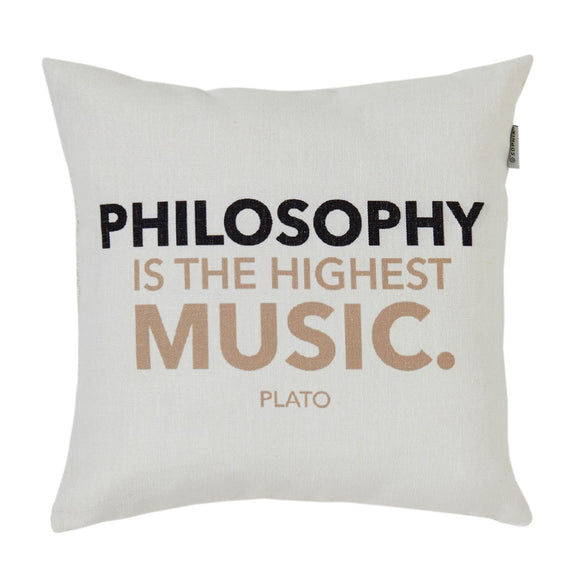 Sophia Philosophy Quotes Cushion Cover