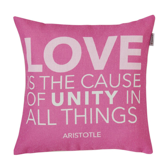 Sophia Love Quotes Cushion Cover