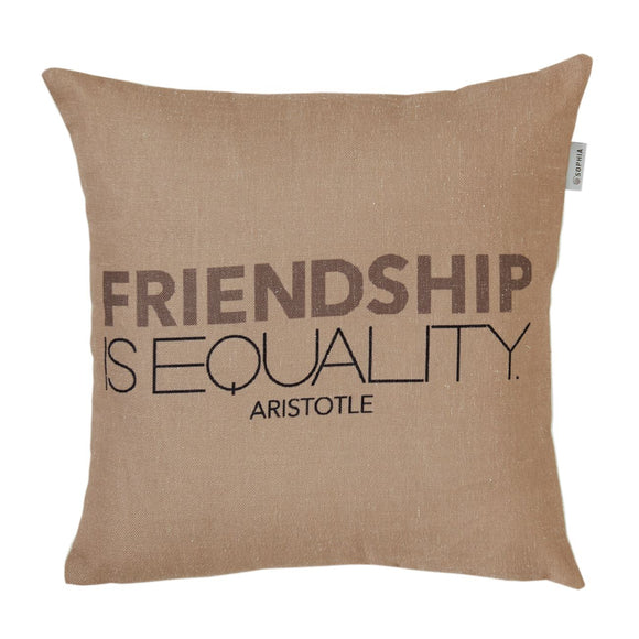 Sophia Friendship Quotes Cushion Cover